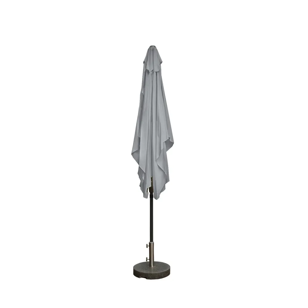Kopu® Bilbao Parasolset Rechthoekig 150x250 cm met Hoes - Lichtgrijs