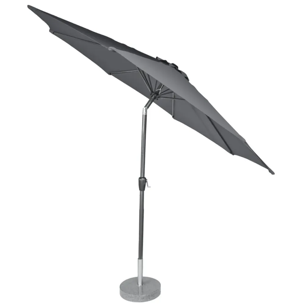 Kopu® Calma Parasol Rond 300 cm met Windvanger - Grijs