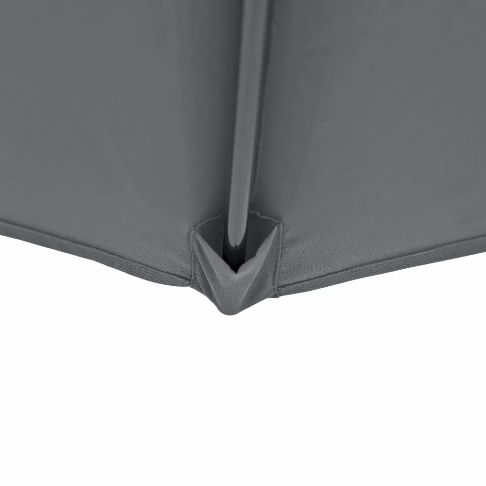 Kopu® Calma Parasol Rond 300 cm met Windvanger - Grijs