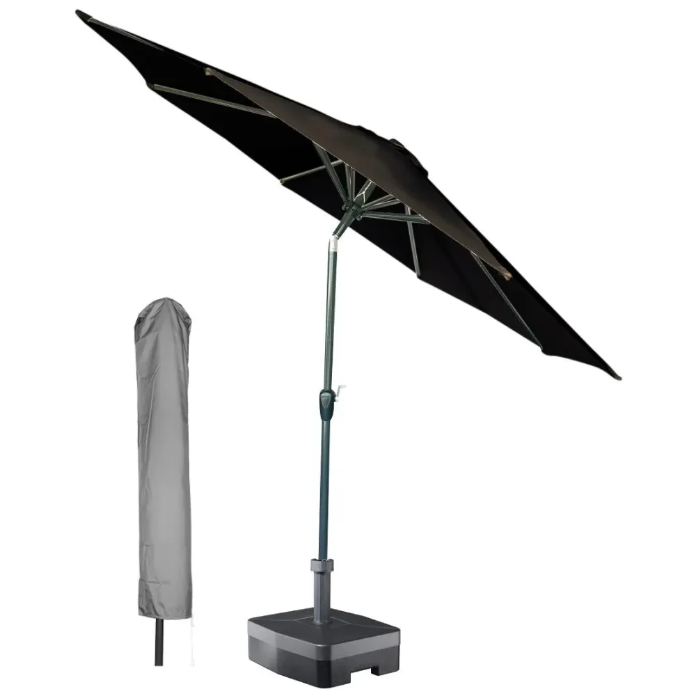 Kopu® Calma Parasolset Rond 300 cm met Hoes - Antraciet