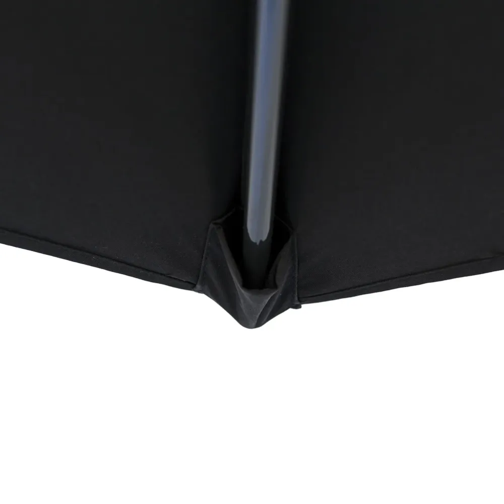 Kopu® Calma Parasolset Rond 300 cm met Hoes en Voet - Zwart