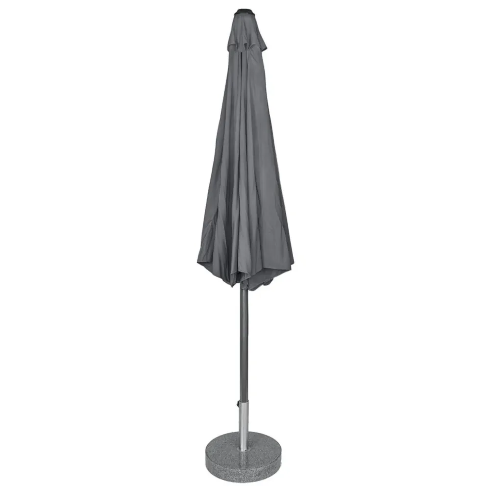 Kopu® Calma Parasolset Rond 300 cm met Hoes en Voet - Grijs