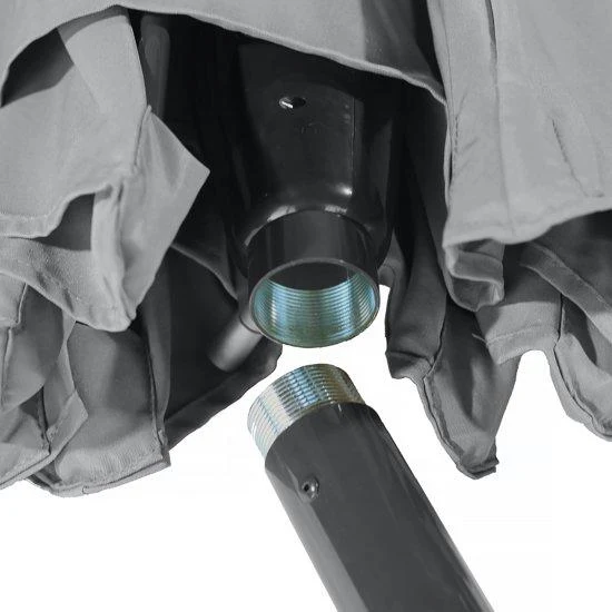 Kopu® Calma Parasolset Rond 300 cm met Voet - Lichtgrijs