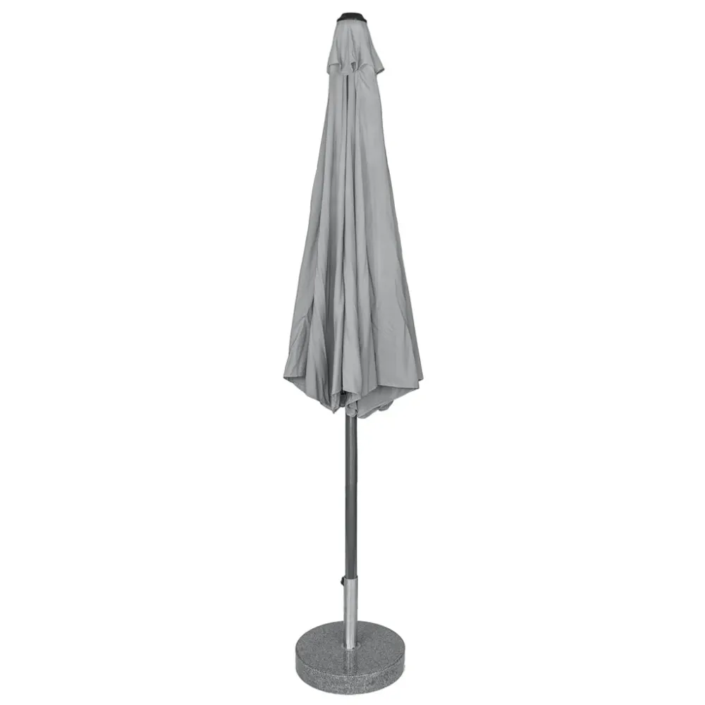 Kopu® Calma Parasolset Rond 300 cm met Voet - Lichtgrijs