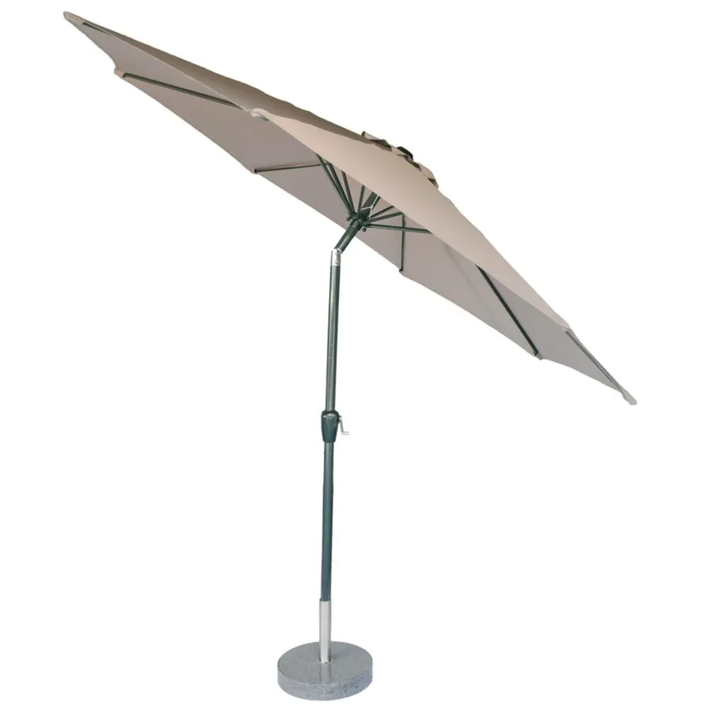 Kopu® Calma Taupe - Stevige Ronde Aluminium Parasol doorsnede 300 cm