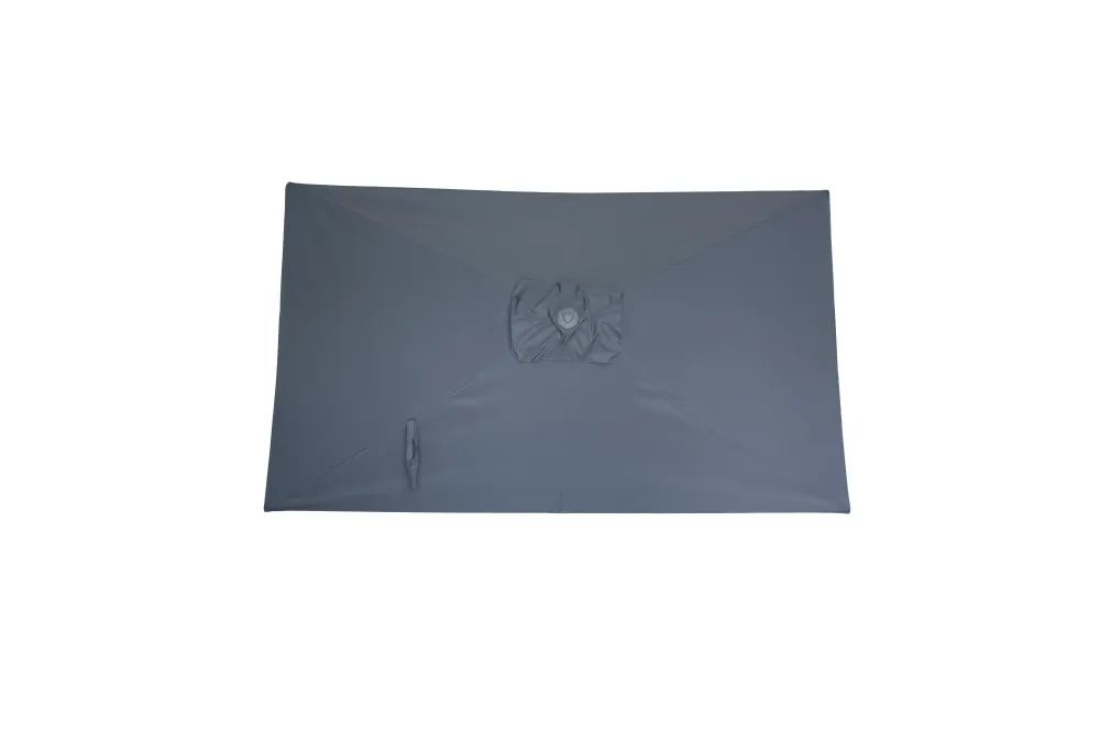Kopu® Leon Parasol Rechthoek 150x250 cm - Balkonparasol met Hoes - Grijs