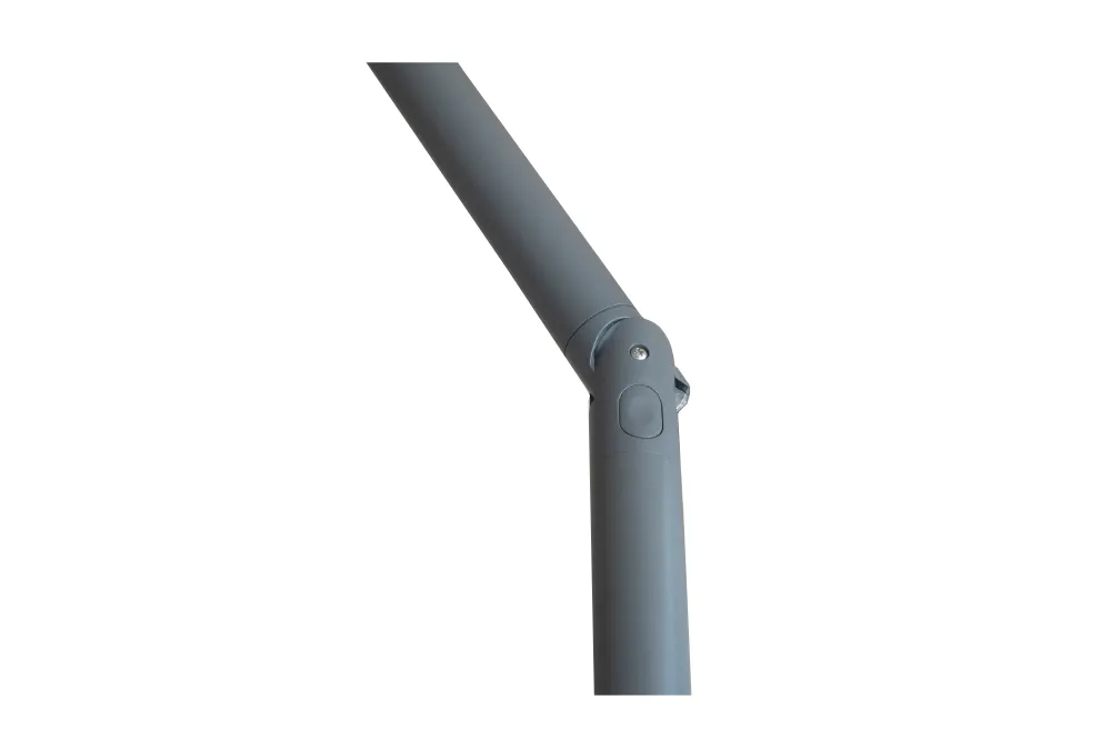 Kopu® Leon Parasol Rechthoek 150x250cm met Hoes - Hoogteverstelbaar - Taupe