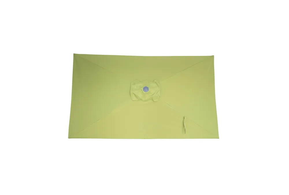 Kopu® Leon Parasol Rechthoek 150x250cm met Hoes en Voet - Balkonparasol Olijf