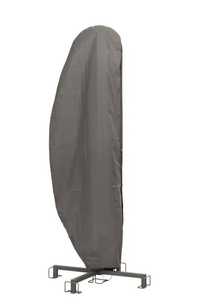 Kopu® Parasolhoes voor banana model Zweefparasol - voor zwevende parasol van het type banana 4 meter - Grijs