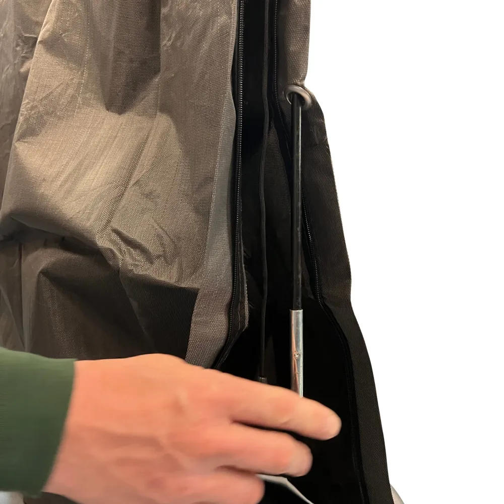 Kopu® Parasolhoes voor banana model Zweefparasol - voor zwevende parasol van het type banana 4 meter - Grijs