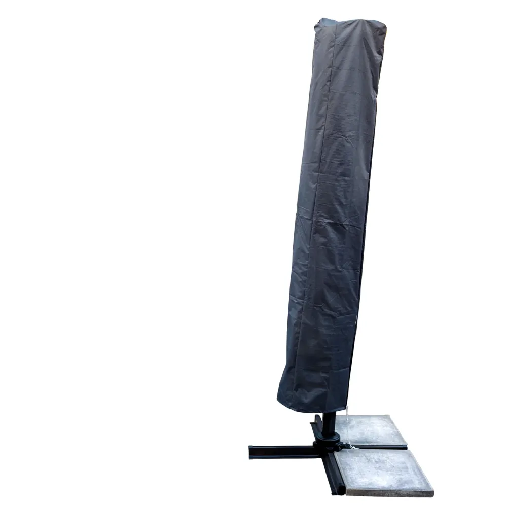 Kopu® Parasolhoes XL voor Zweefparasol 3 x 3 m Vierkant - Grijs