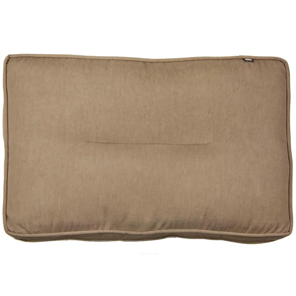 Kopu® Prisma Linnen Hoogwaardige Loungekussen-set Zit+Rug 60 cm Bruin