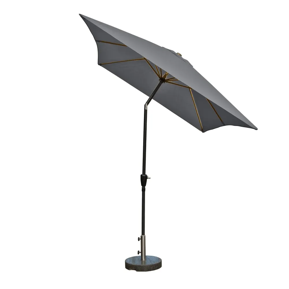 Kopu® rechthoekige parasol Bilbao 150x250 cm met hoes - Grey