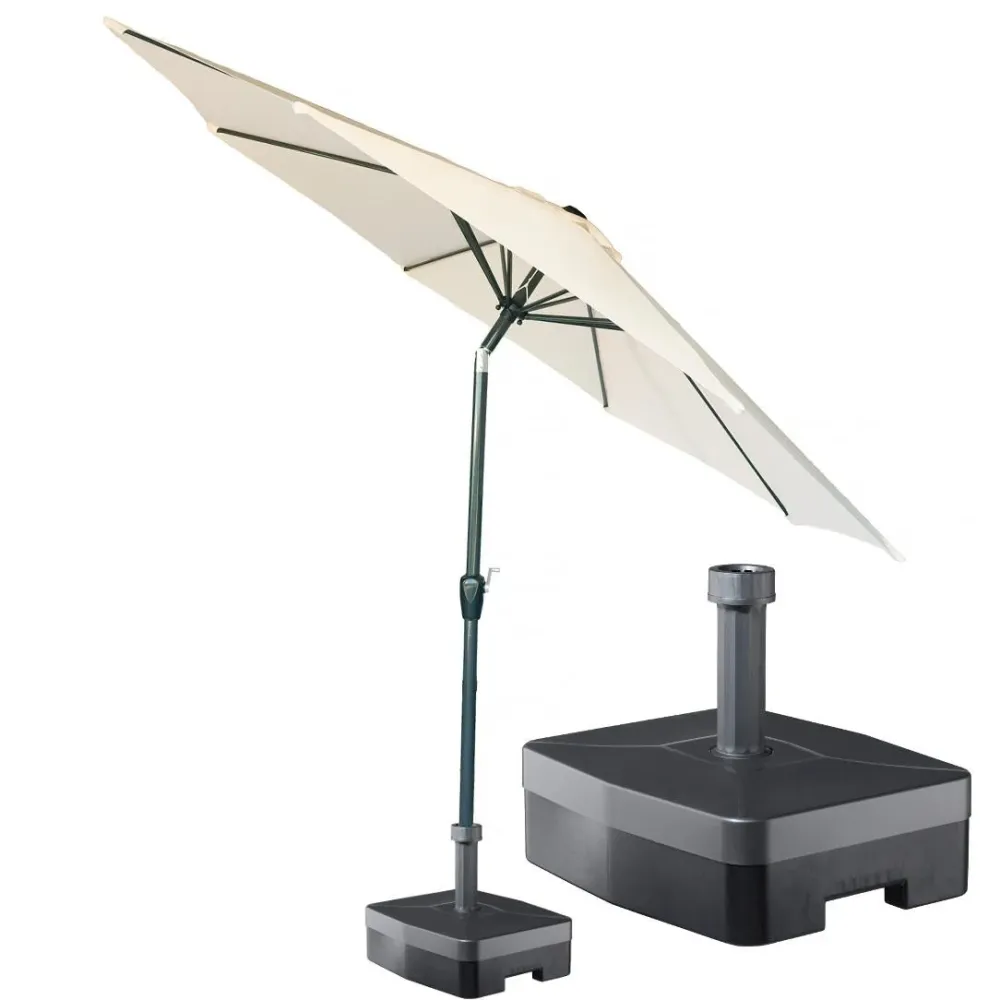 Kopu® ronde stokparasol 300 cm Calma met voet - Naturel