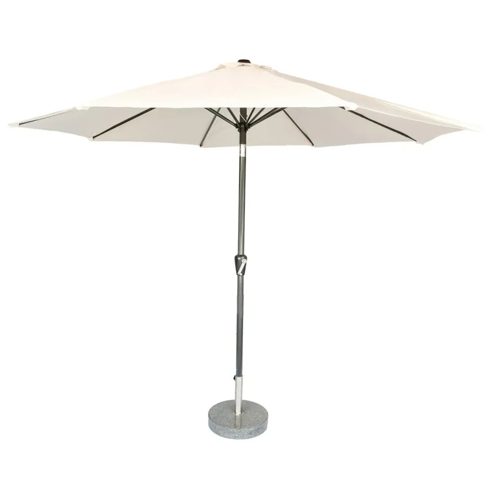 Kopu® ronde stokparasol 300 cm Calma met voet - Naturel