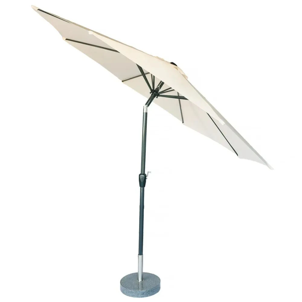 Kopu® ronde stokparasol 300 cm Calma met voet - Naturel