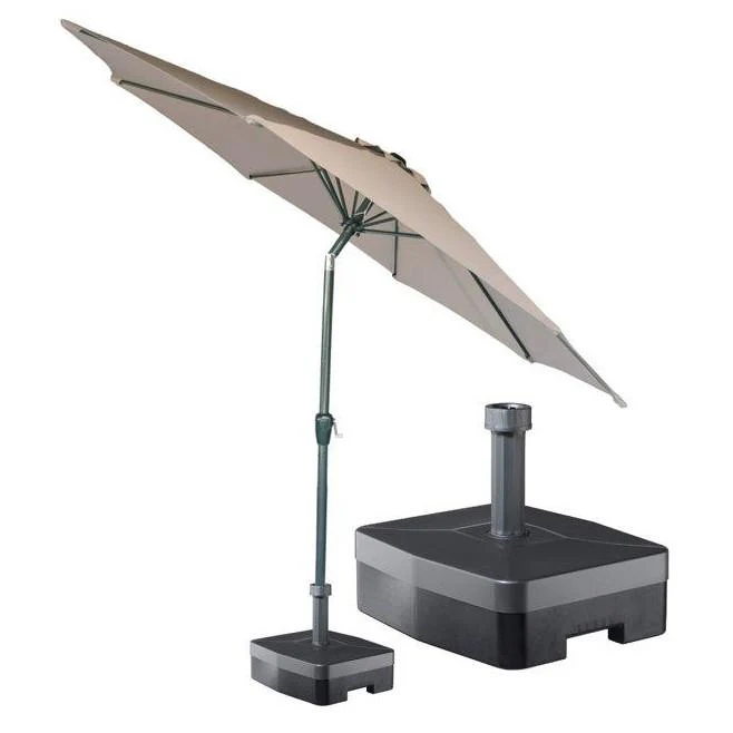 Kopu® ronde stokparasol 300 cm Calma met voet - Taupe