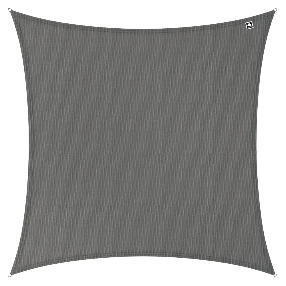 Kopu® Schaduwdoek 3x3m Vierkant Waterdicht 230 gram Zonnedoek - Grijs