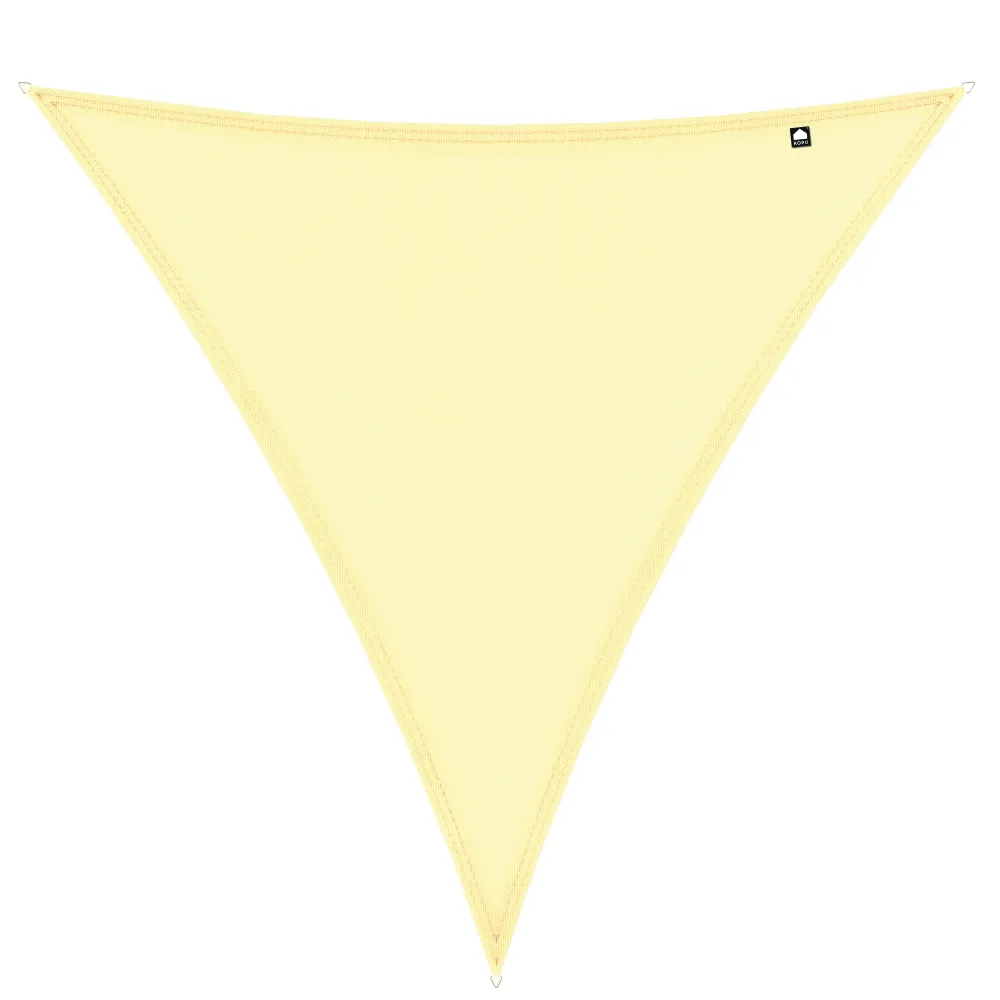 Kopu® Schaduwdoek Driehoek 3x3x3 mtr Waterdicht 230 grams - Creme