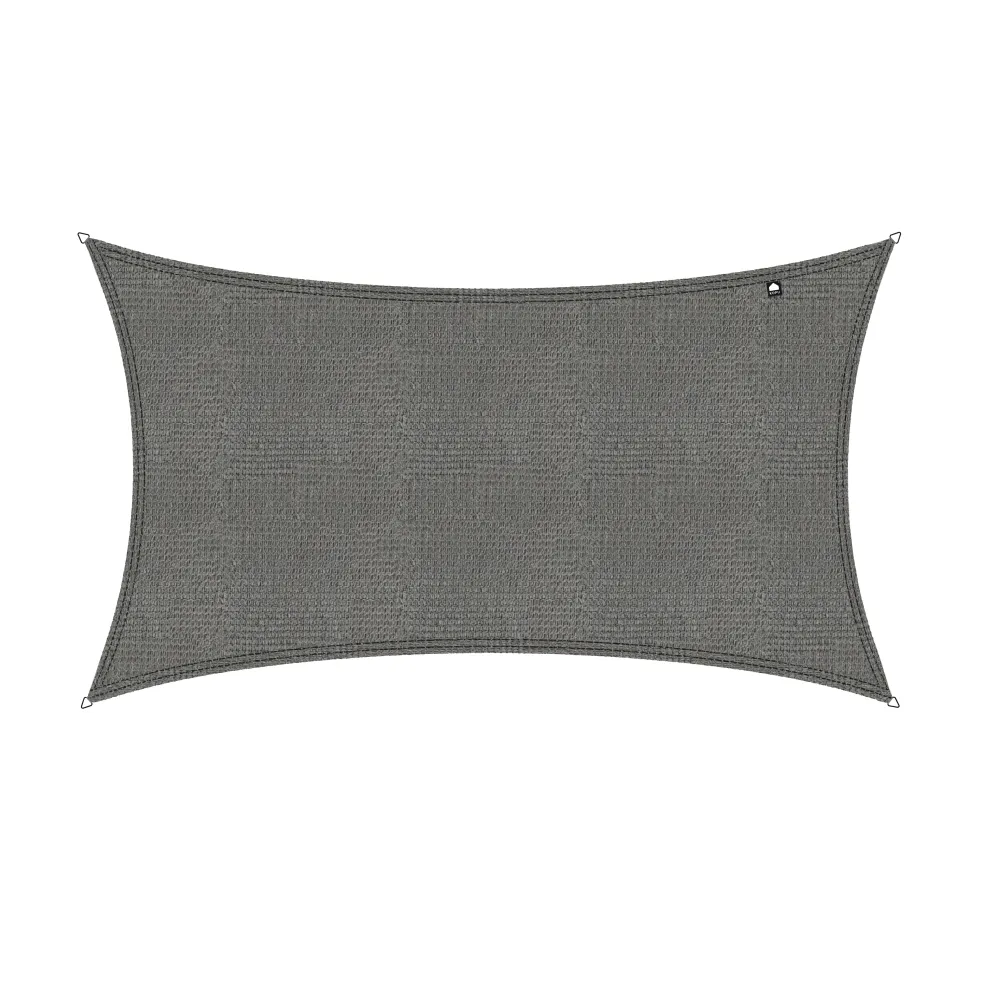 Kopu® Schaduwdoek Rechthoek 280 gram Waterdoorlatend 4x5 m - Grijs