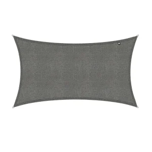 Kopu® Schaduwdoek Rechthoek 280 gram Waterdoorlatend 3x4 m - Grijs