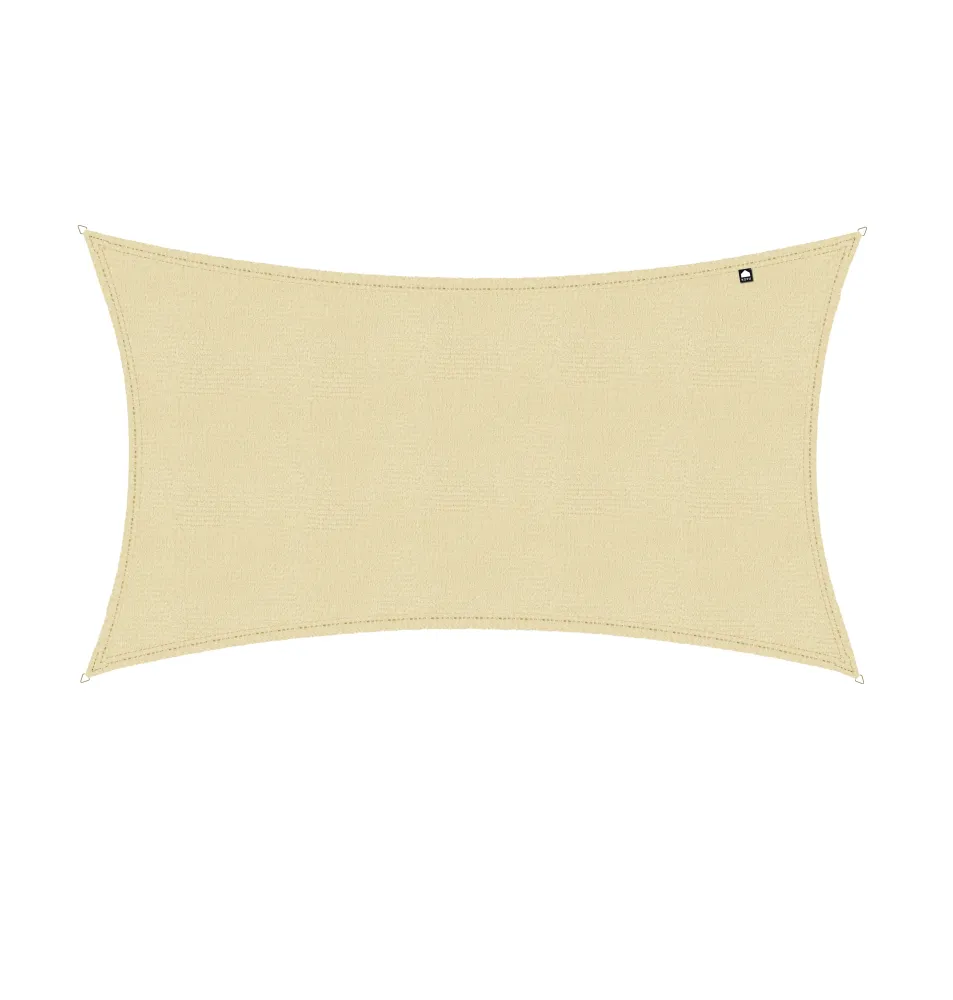 Kopu® Schaduwdoek Rechthoek 280 gram Waterdoorlatend 3x4 m - Creme