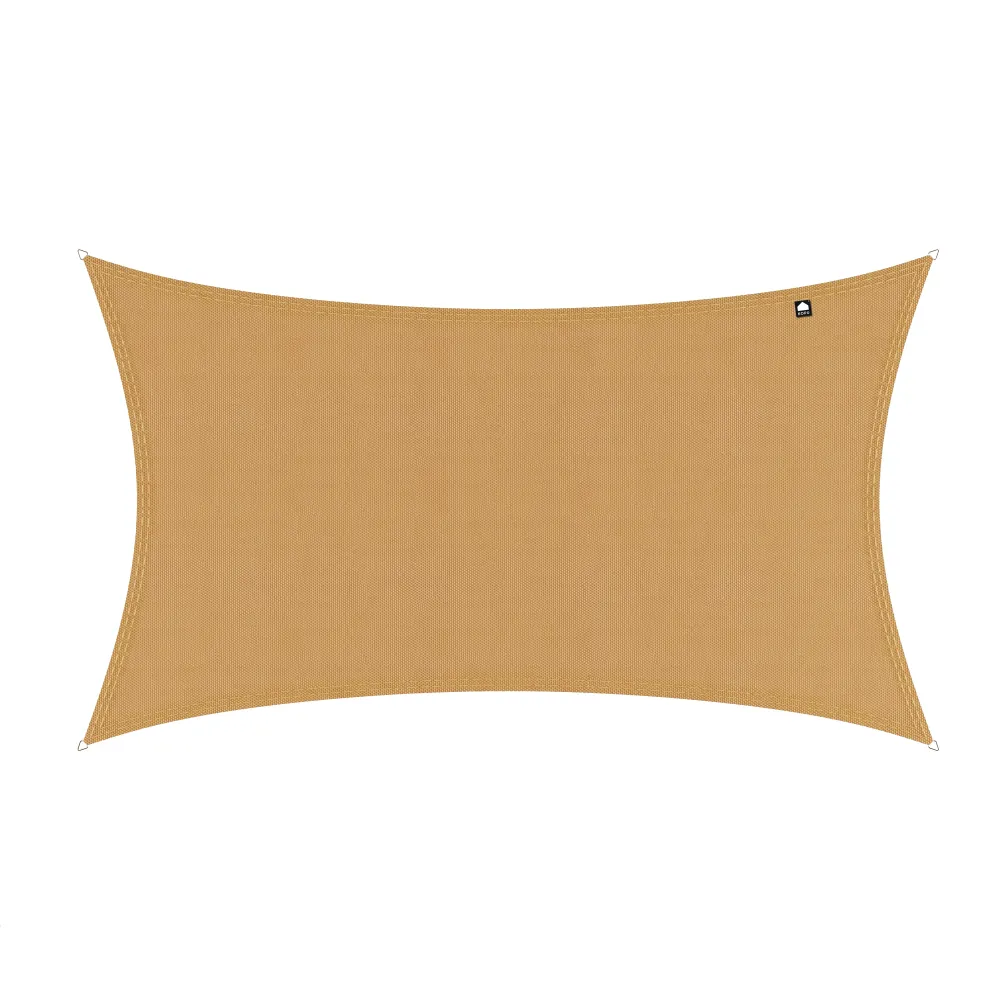 Kopu® Schaduwdoek Rechthoek 3x4 m Waterdicht - Zonnedoek - Zand