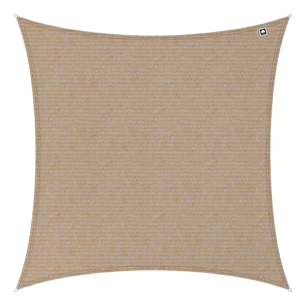 Kopu® Schaduwdoek Vierkant 280 gram Waterdoorlatend 4x4 m - Beach