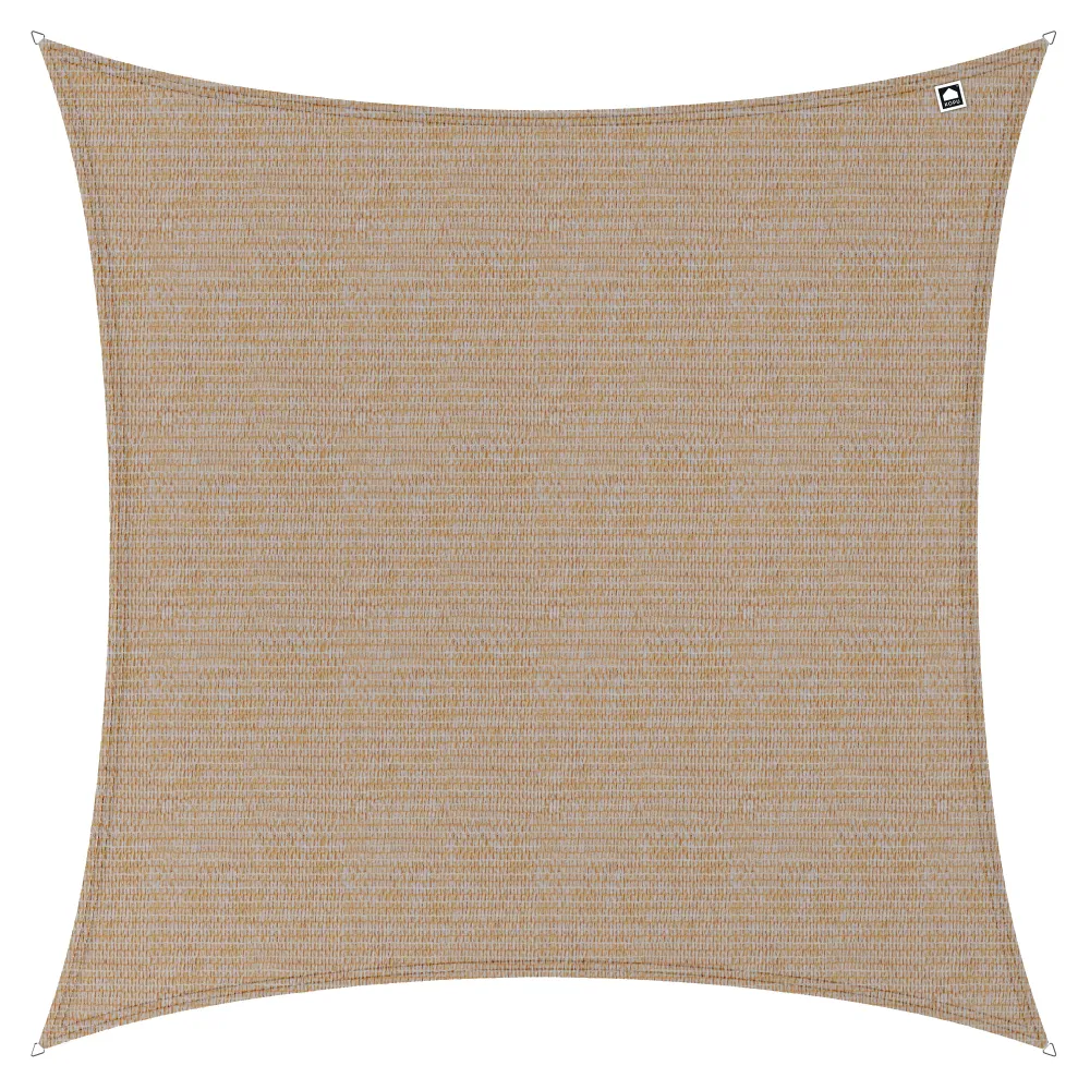 Kopu® Schaduwdoek Vierkant 5x5 m - 280 gram Waterdoorlatend - Beach