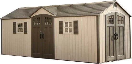 Lifetime - LG60127 - Tuinhuis - Tuinschuur - 244 x 244 x 605 cm