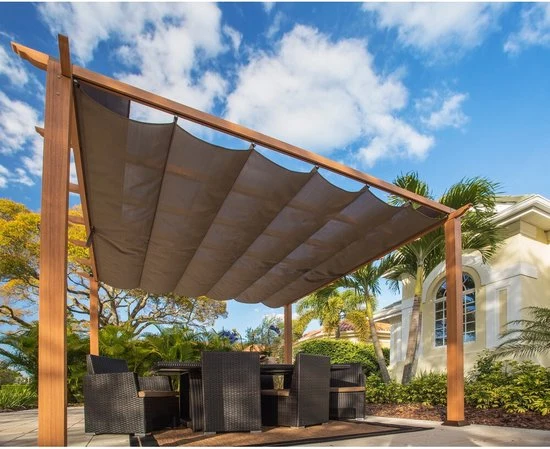 Paragon Outdoor - Aluminium Pergola - 350x350x235 cm - Houtlook