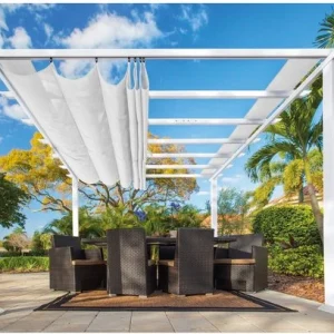 Paragon Outdoor Florida - Aluminium Pergola ST02002 - 350x350 cm - Wit
