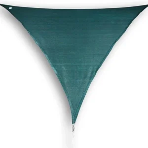 Schaduwdoek - waterdoorlatend - hdpe- driehoek - gelijke zijden - 500x500x500cm - Zonnedoek - Groen