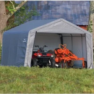 ShelterLogic® Opslagtent SL70443 - 370x370x260 cm - Grijs