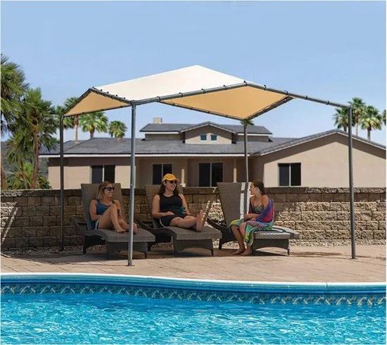 ShelterLogic® Paviljoen Pacifia Pergola - Partytent - 317x317 cm - Beige