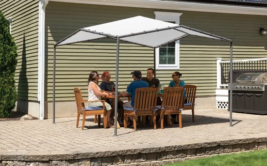 ShelterLogic® Paviljoen Pacifia Pergola - Partytent - 317x317 cm - Grijs
