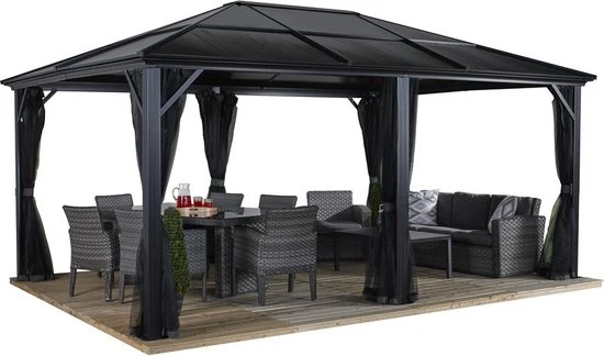 Sojag Aluminium paviljoen Meridien - met klamboe 365x485x270 cm