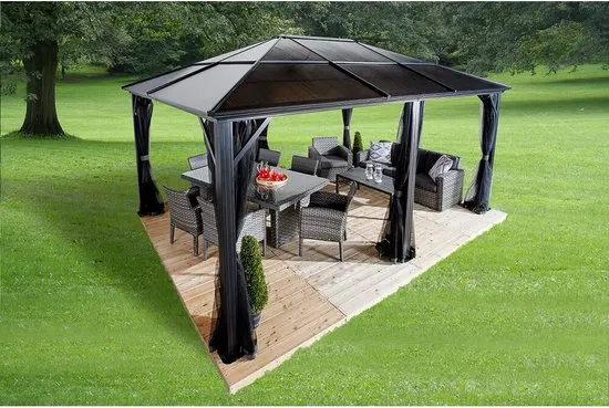 Sojag Aluminium paviljoen Meridien - met klamboe 365x485x270 cm