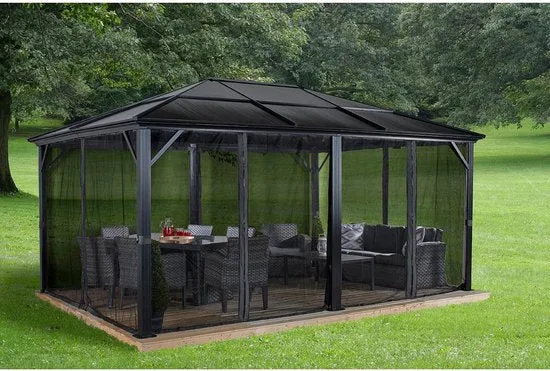 Sojag Aluminium paviljoen Meridien - met klamboe 365x485x270 cm