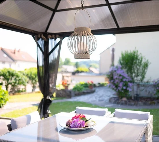 Sojag Aluminium Paviljoen Verona 1010 met Klamboe - 298x298x260 cm