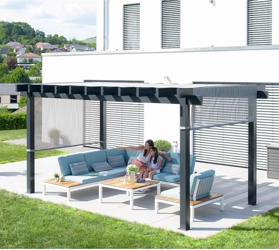 Sojag Aluminium Pergola Yamba - 495x295x253 cm - Antraciet