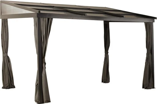 Sojag Aluminium terrasoverkapping Boedapest - Brons - 298x364x243cm