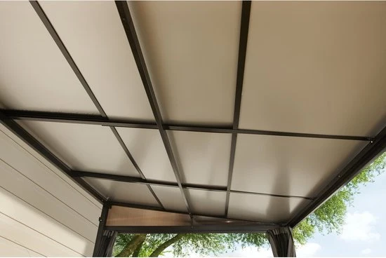Sojag Aluminium terrasoverkapping Boedapest - Brons - 298x364x243cm