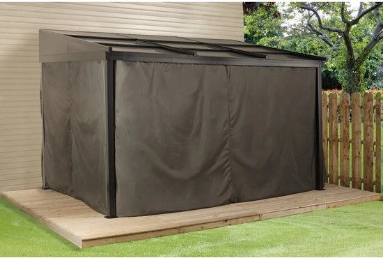 Sojag Aluminium terrasoverkapping Boedapest - Brons - 298x364x243cm
