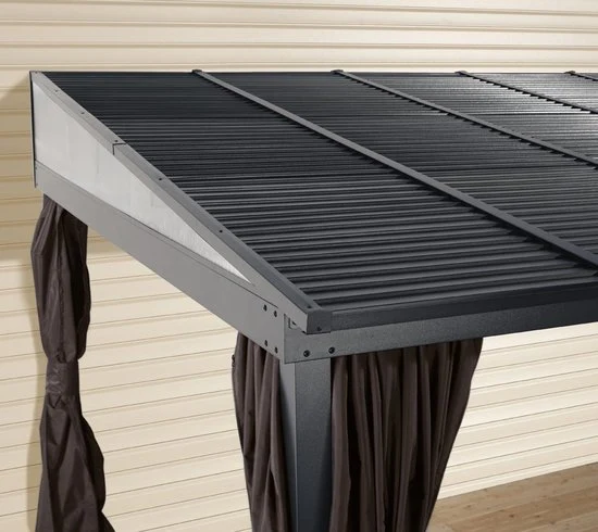 Sojag Aluminium terrasoverkapping Portland 288x367x240cm - antraciet