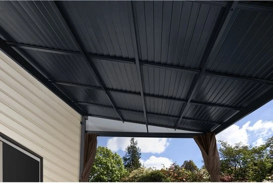 Sojag Aluminium terrasoverkapping Portland 288x426x240cm - antraciet