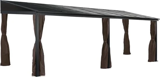Sojag Aluminium terrasoverkapping Portland 288x488x240cm- antraciet