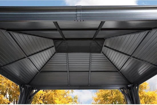 Sojag Paviljoen Mykonos SJ03500 - Pergola met klamboe - 299x364x291 cm