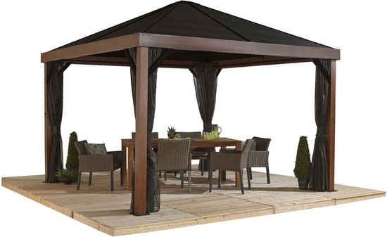 Sojag Paviljoen Valencia 1212 - Pergola SJ05700 - 363x363x310 cm