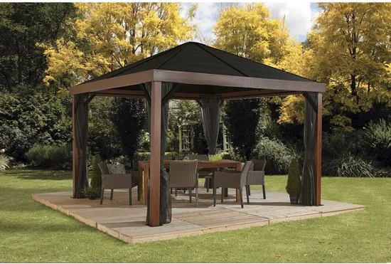 Sojag Paviljoen Valencia 1212 - Pergola SJ05700 - 363x363x310 cm